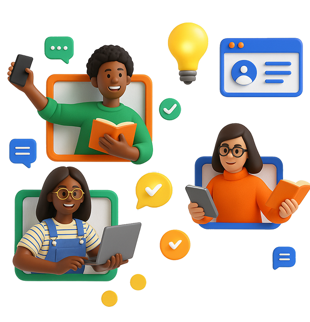 Docentes construyendo estrategias didácticas en un entorno colaborativo