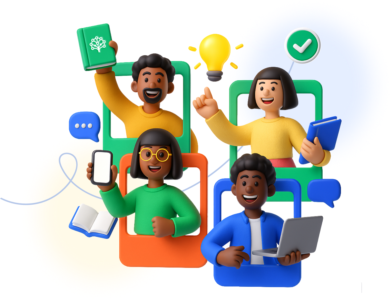 Docentes colaborando y compartiendo estrategias pedagógicas en Curriwiki