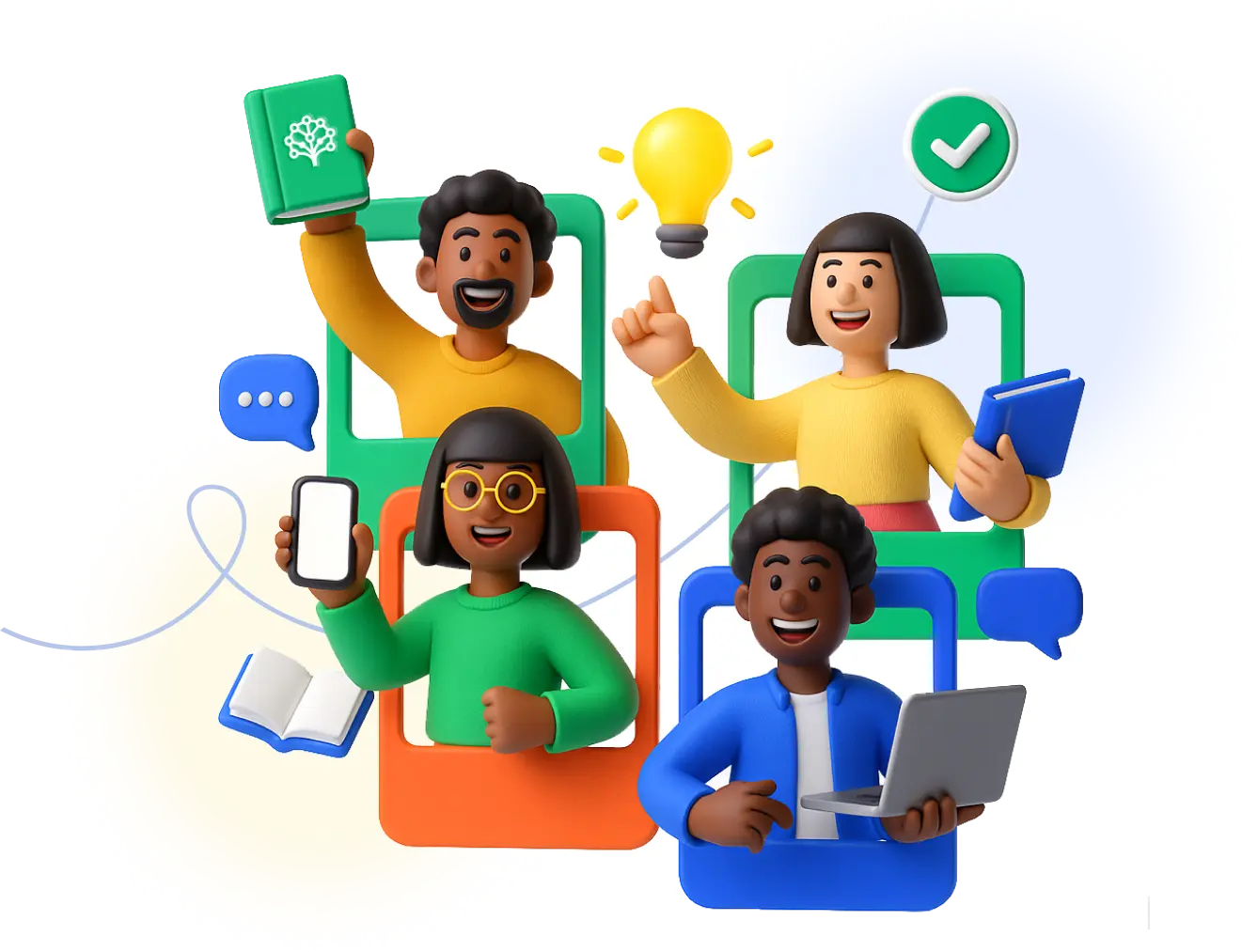 Docentes colaborando y compartiendo estrategias pedagógicas en Curriwiki